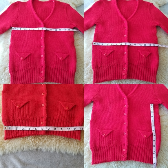 Vintage Red Cardigan - Picture 11 of 11